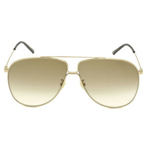 Gucci Men's Smart Pilot Sunglasses GG0440S 003 Brown Gradient Lens